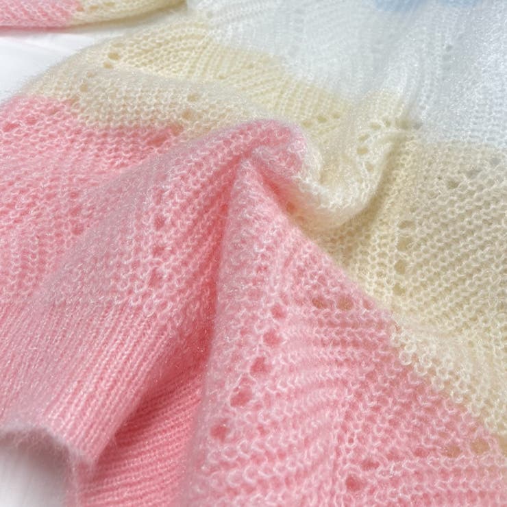 グラデーションニットプルオーバー ゆったり 柔らか | ad thie | 詳細画像13 