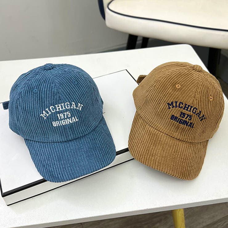 コーデュロイ・刺繍ロゴ ベースボールキャップ  | ad thie | 詳細画像3 