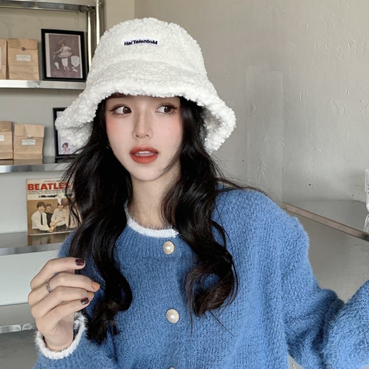 レタリングロゴ ボアバケットハット | ad thie | 詳細画像3 