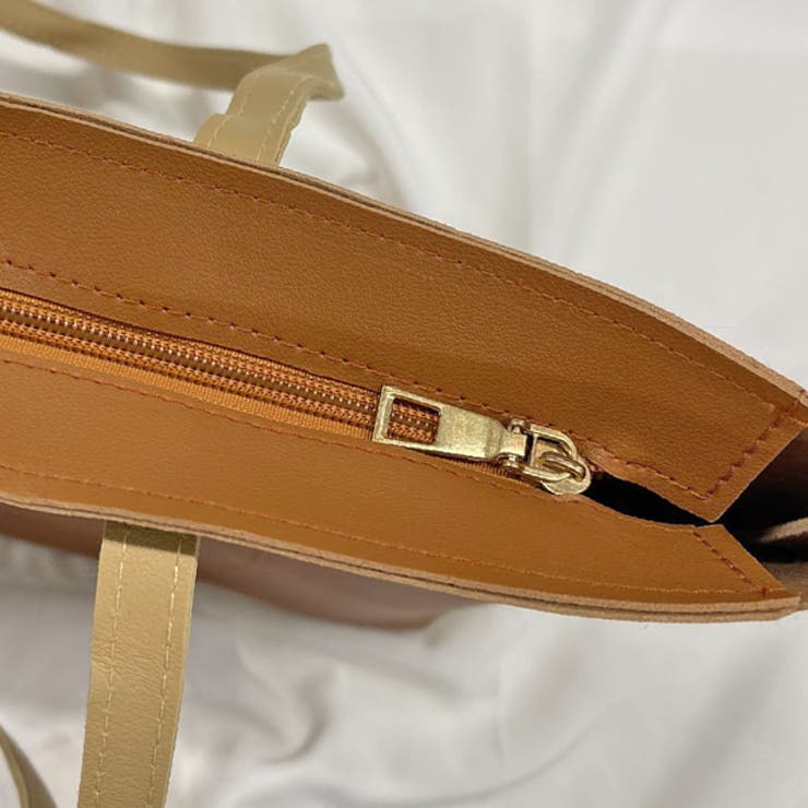 ミニポーチ付き エコレザー トートバッグ | ad thie | 詳細画像13 