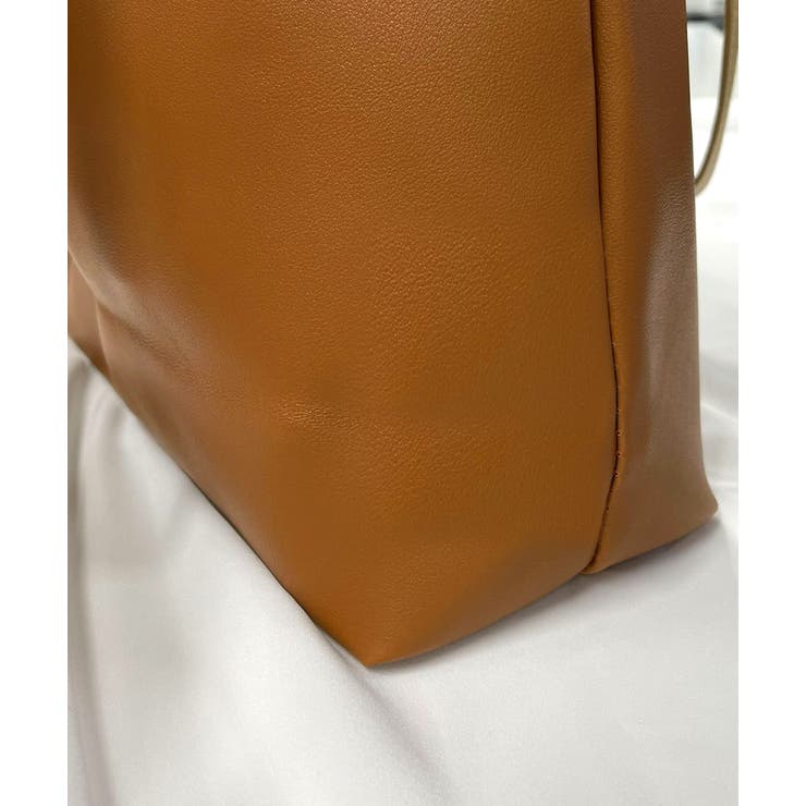 ミニポーチ付き エコレザー トートバッグ | ad thie | 詳細画像15 