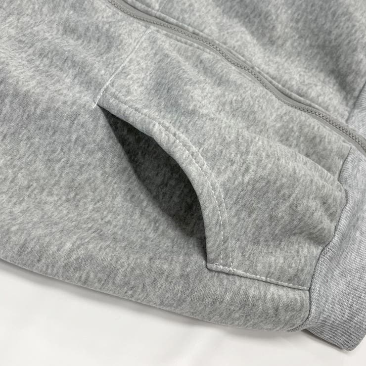 裏起毛 配色袖ライン スタンドネック ブルゾン | ad thie | 詳細画像12 