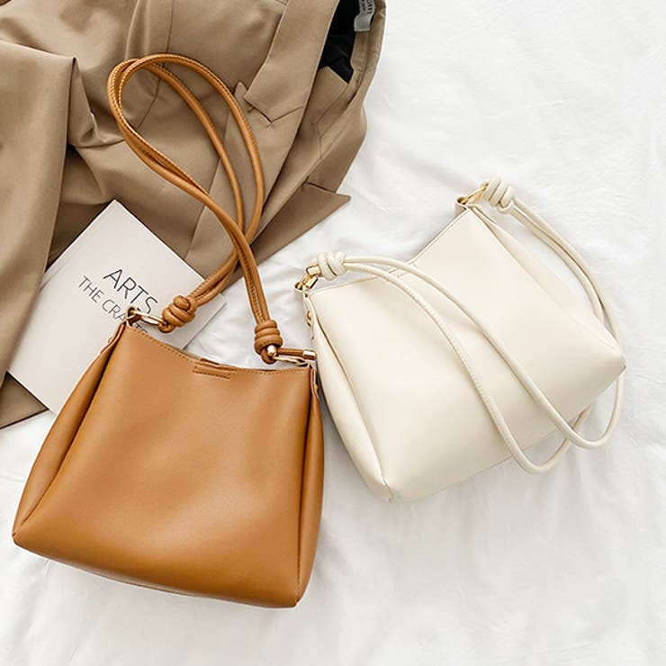 ノットハンドル・ポーチ付き ヴィーガンレザトートバッグ | ad thie | 詳細画像6 