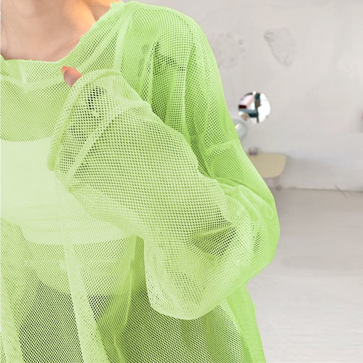 オーバーサイズ・カラバリ豊富 メッシュトップス | ad thie | 詳細画像5 