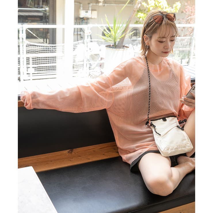 オーバーサイズ・カラバリ豊富 メッシュトップス | ad thie | 詳細画像6 