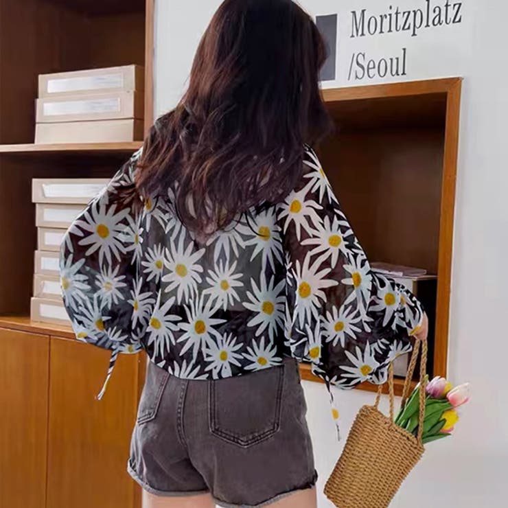 アソートパターン シアーボリュームボレロ | ad thie | 詳細画像6 