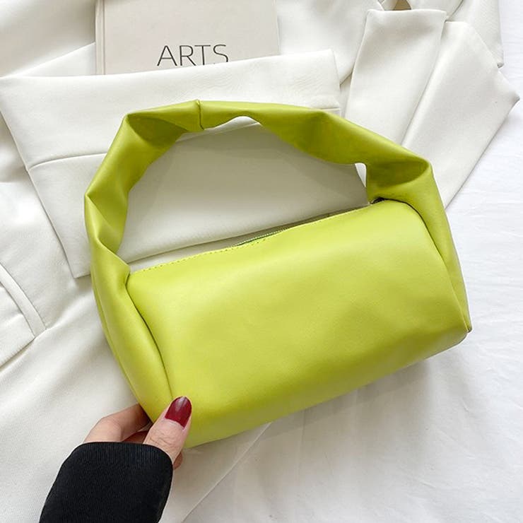 ライトグリーン | エコレザー・カラー ハンドバッグ | ad thie