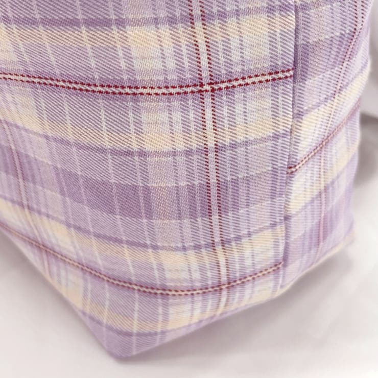 チェック柄 ロゴトートバッグ | ad thie | 詳細画像14 