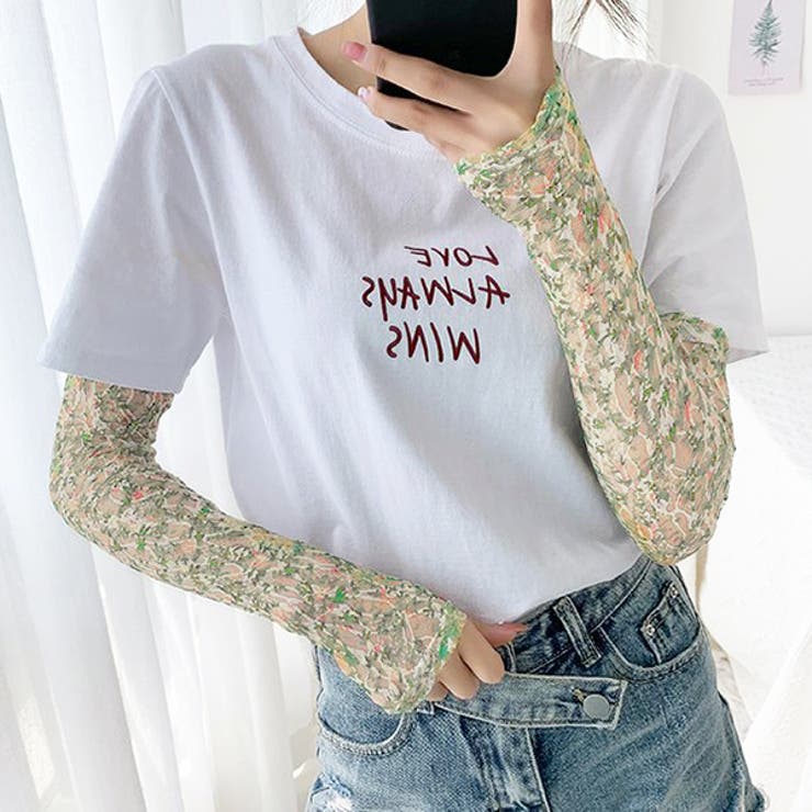 シアー・花柄  レースアームカバー | ad thie | 詳細画像16 