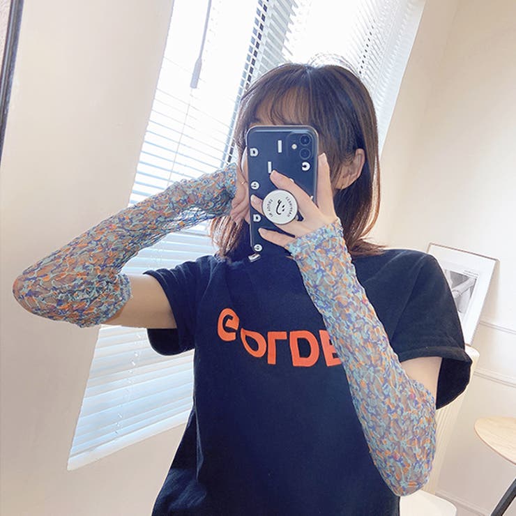 シアー・花柄  レースアームカバー | ad thie | 詳細画像4 