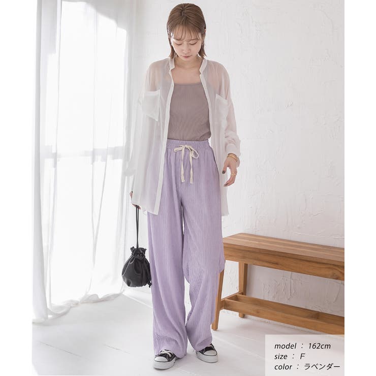 ふくれジャガード イージーパンツ | ad thie | 詳細画像13 