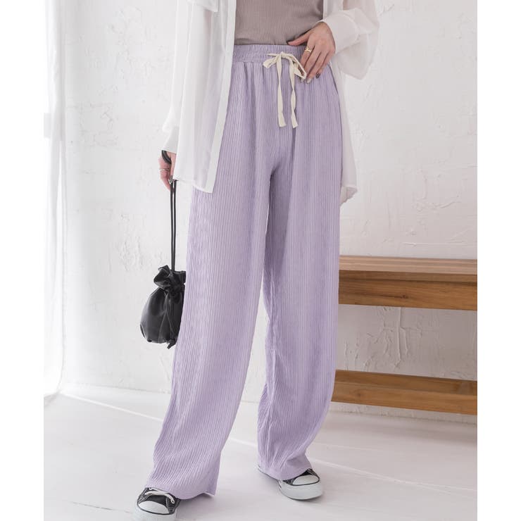 ふくれジャガード イージーパンツ | ad thie | 詳細画像14 