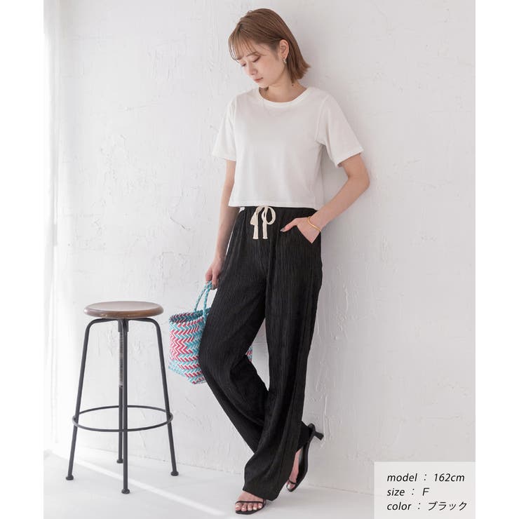 ふくれジャガード イージーパンツ | ad thie | 詳細画像19 