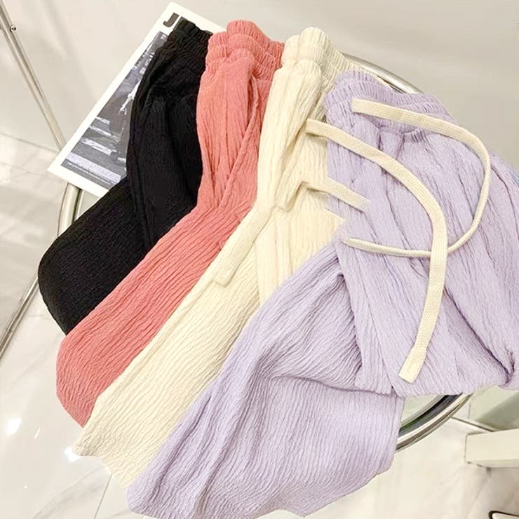 ふくれジャガード イージーパンツ | ad thie | 詳細画像2 