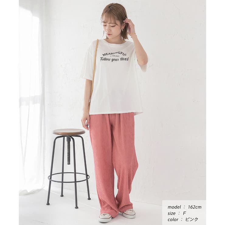 ふくれジャガード イージーパンツ | ad thie | 詳細画像3 