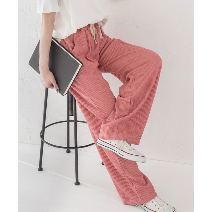 ふくれジャガード イージーパンツ | ad thie | 詳細画像7 