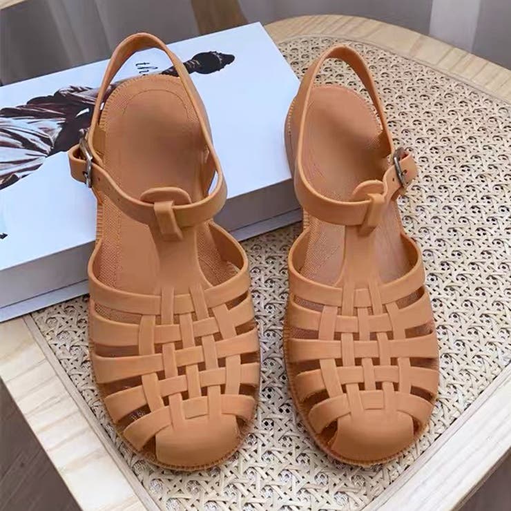 キャメル | ビーチ・水遊び ラバーグルカサンダル | ad thie