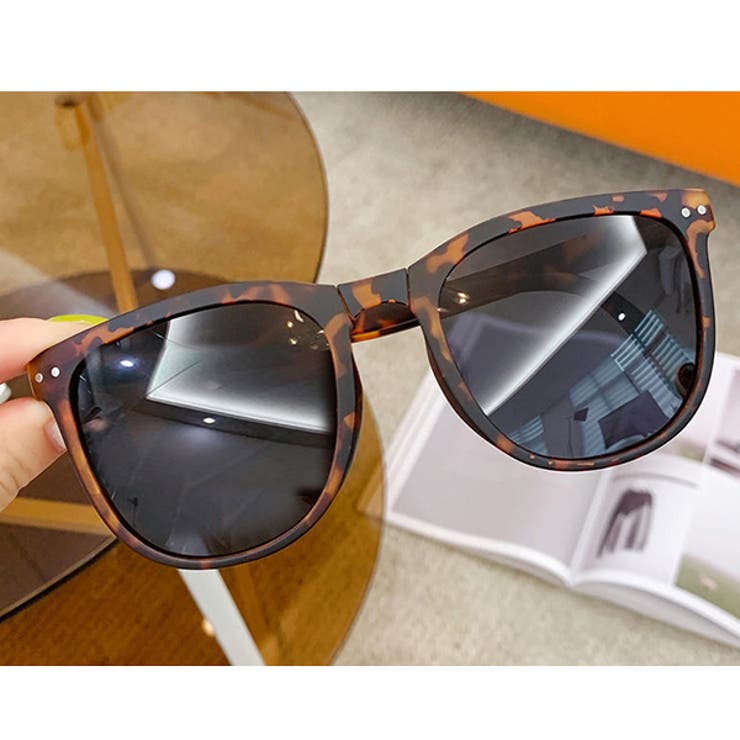 ブラウン | ケース付き コンパクトサングラス | ad thie