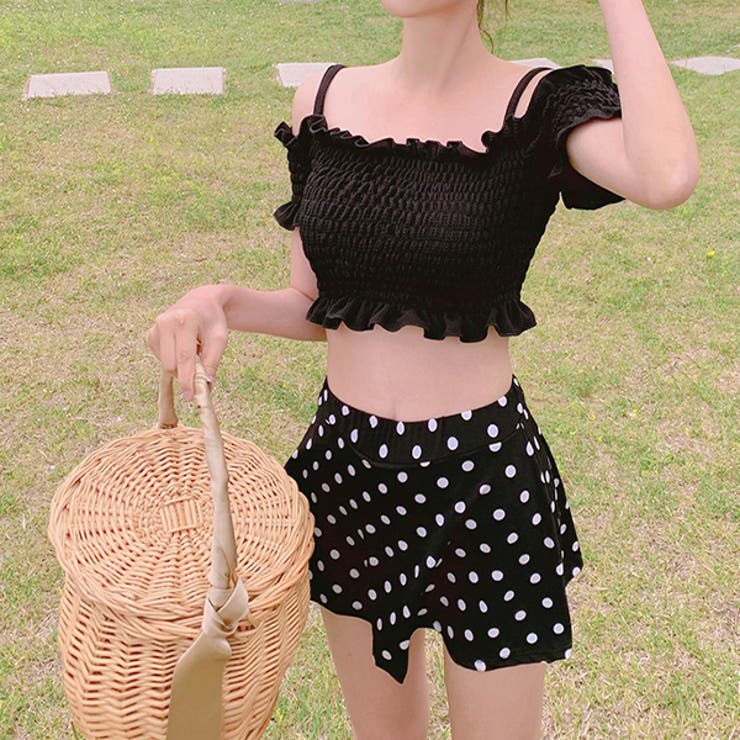 体型カバー・セパレート シャーリングスイムウェア | ad thie | 詳細画像2 