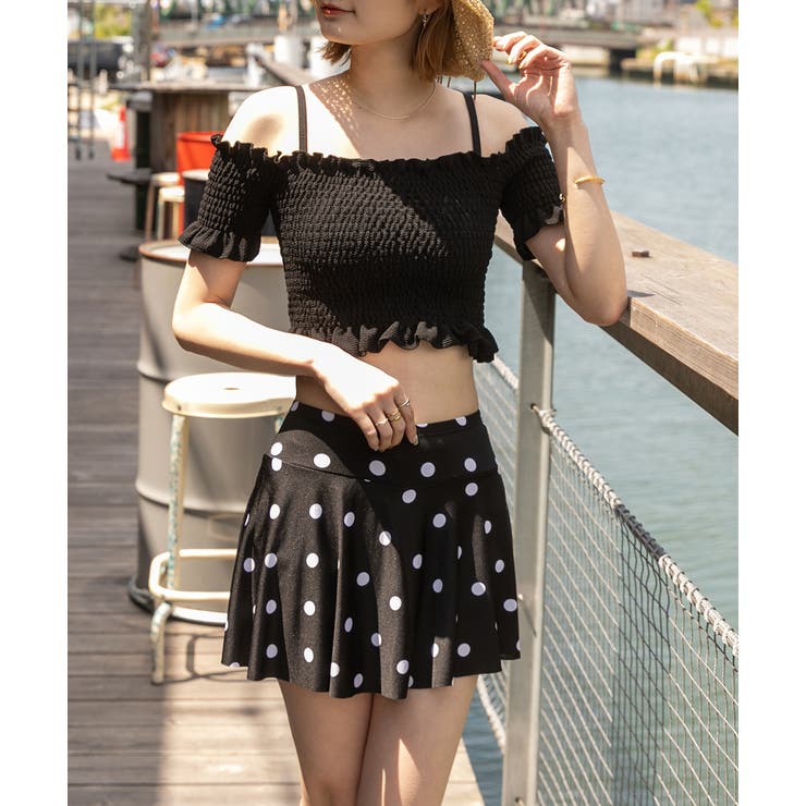 体型カバー・セパレート シャーリングスイムウェア | ad thie | 詳細画像6 