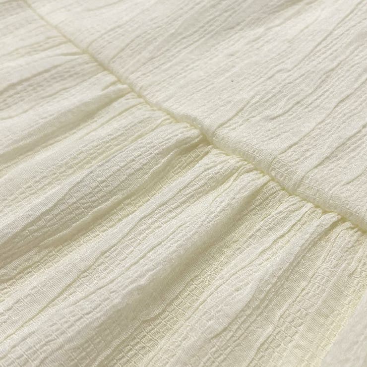 ショート丈・ワッシャー加工 ティアードブラウス | ad thie | 詳細画像12 