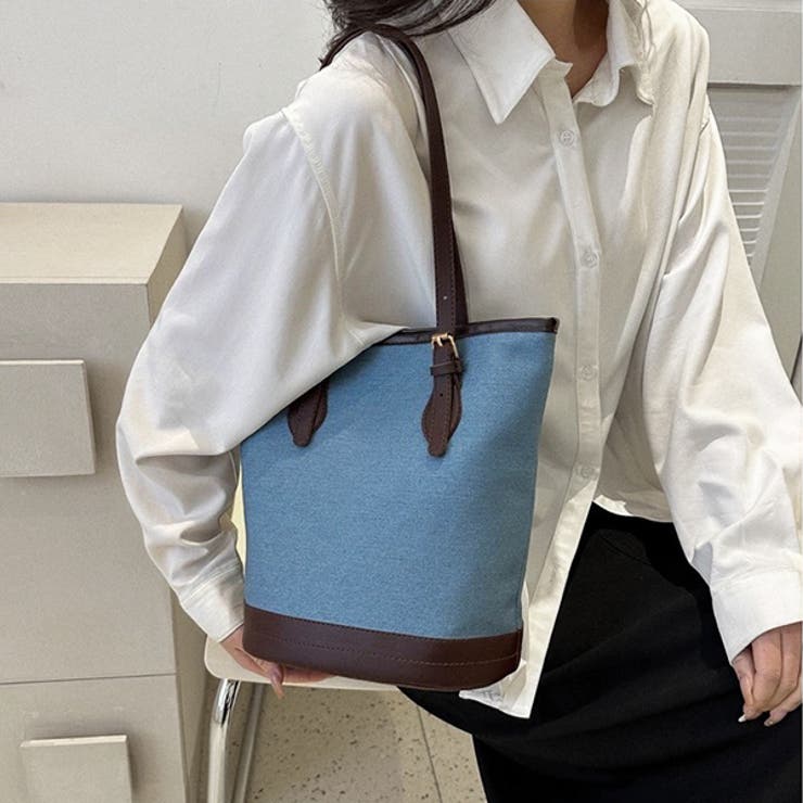 大容量・デニム バケツトートバッグ | ad thie | 詳細画像5 