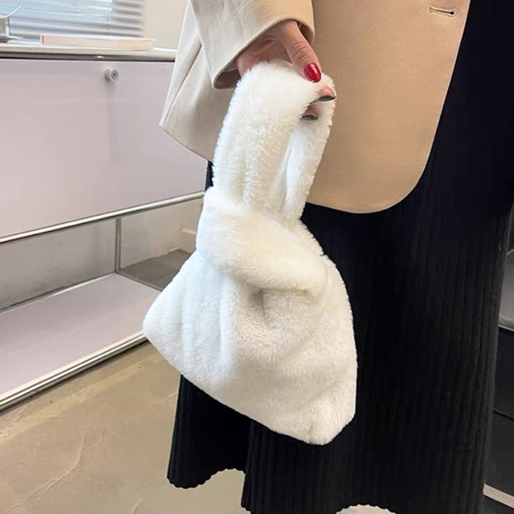 エコファー ふわふわミニバッグ | ad thie | 詳細画像10 