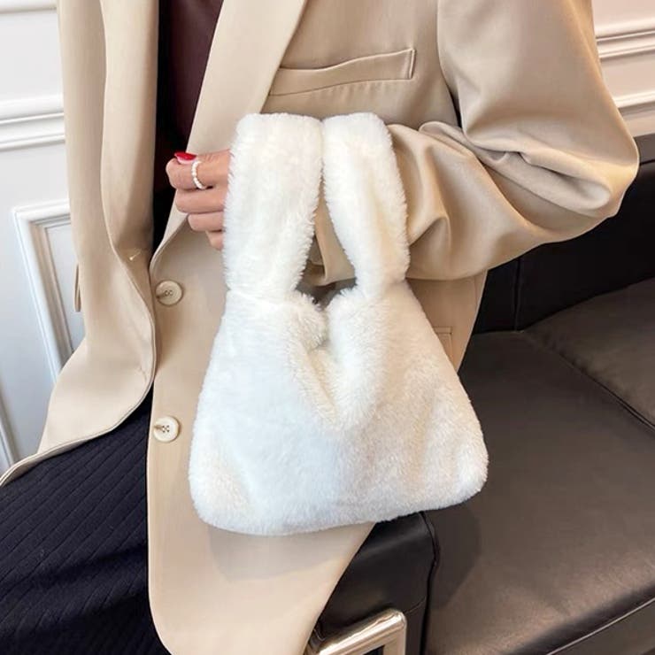 エコファー ふわふわミニバッグ | ad thie | 詳細画像11 