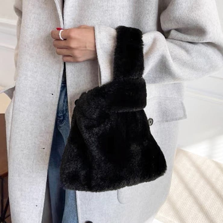 エコファー ふわふわミニバッグ | ad thie | 詳細画像15 