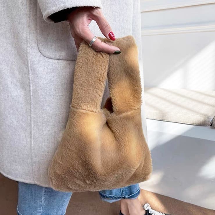 エコファー ふわふわミニバッグ | ad thie | 詳細画像3 