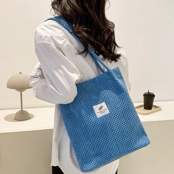 凸凹コーデュロイ・ロゴ 大容量トートバッグ | ad thie | 詳細画像20 