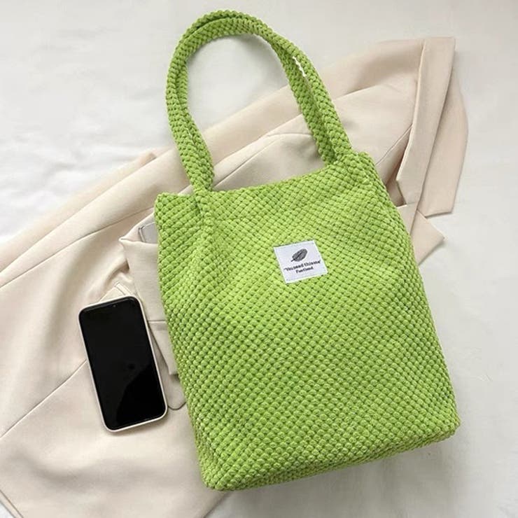 凸凹コーデュロイ・ロゴ 大容量トートバッグ | ad thie | 詳細画像3 