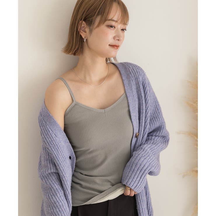 ふわふわ裏起毛 インナーキャミソール | ad thie | 詳細画像7 