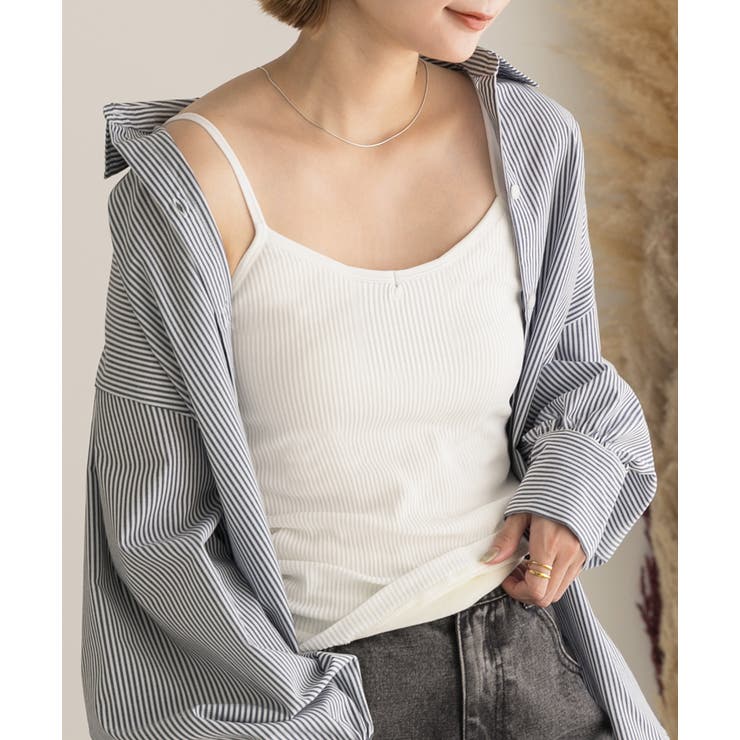 オフホワイト | ふわふわ裏起毛 インナーキャミソール | ad thie