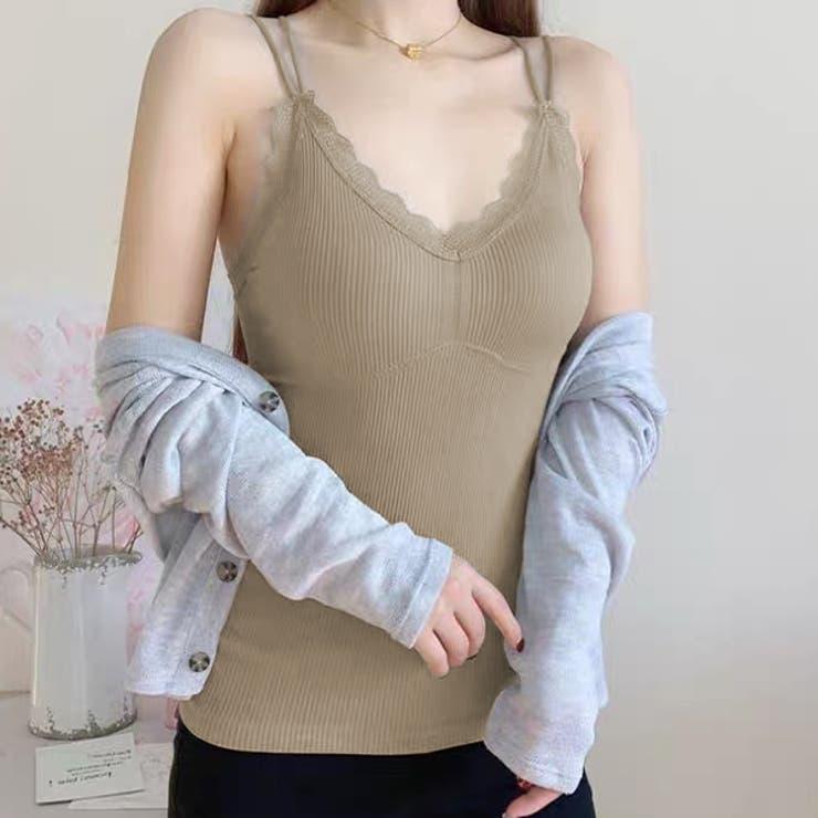 カップ付き・あったか 裏起毛キャミソール | ad thie | 詳細画像11 