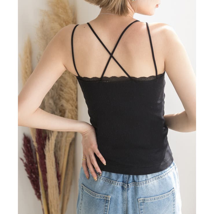 カップ付き・あったか 裏起毛キャミソール | ad thie | 詳細画像4 