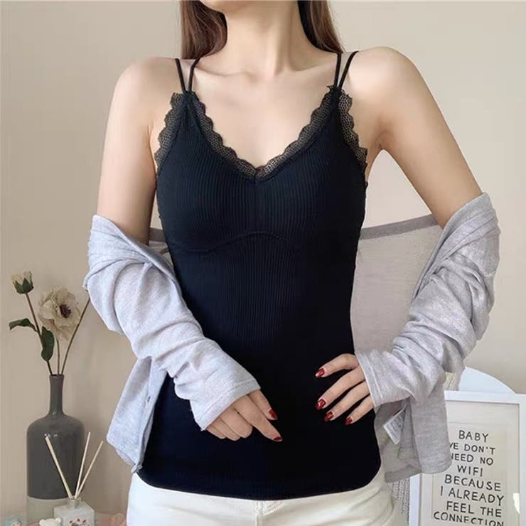 カップ付き・あったか 裏起毛キャミソール | ad thie | 詳細画像5 