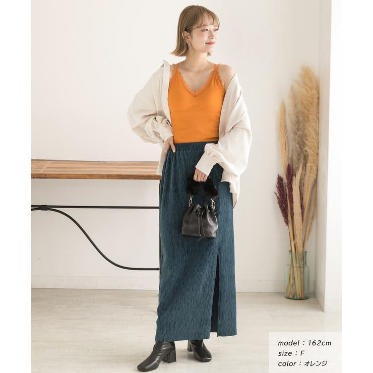 カップ付き・あったか 裏起毛キャミソール | ad thie | 詳細画像6 