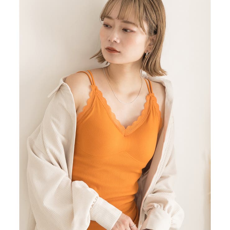 カップ付き・あったか 裏起毛キャミソール | ad thie | 詳細画像7 