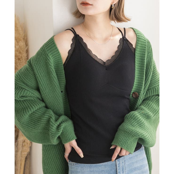 ブラック | カップ付き・あったか 裏起毛キャミソール | ad thie