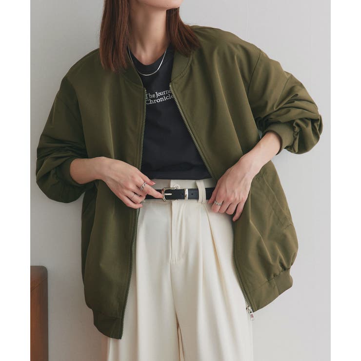 ライトウェイト オーバーシルエットブルゾン | ad thie | 詳細画像10 