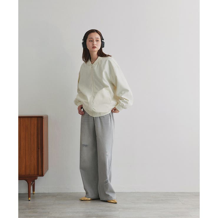 ライトウェイト オーバーシルエットブルゾン | ad thie | 詳細画像22 