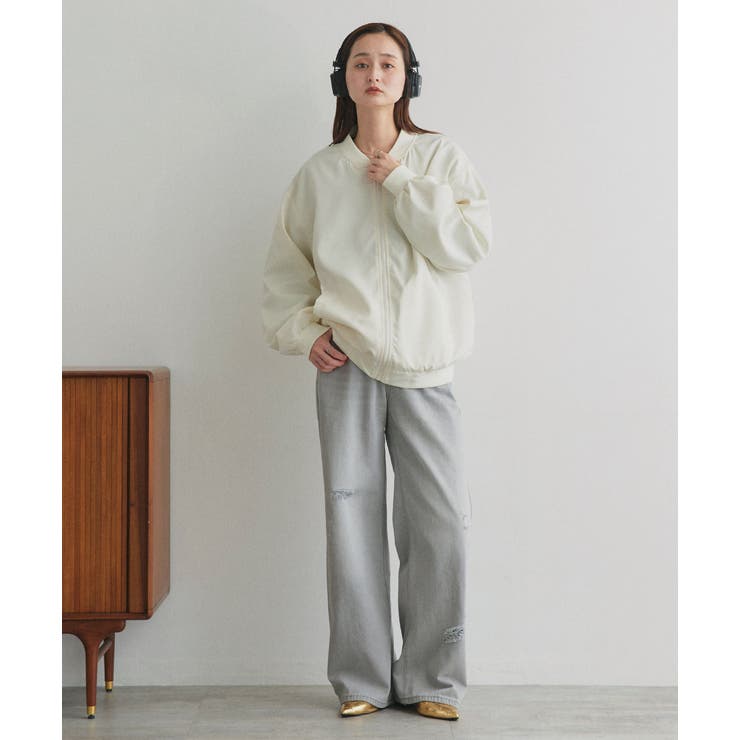 ライトウェイト オーバーシルエットブルゾン | ad thie | 詳細画像23 