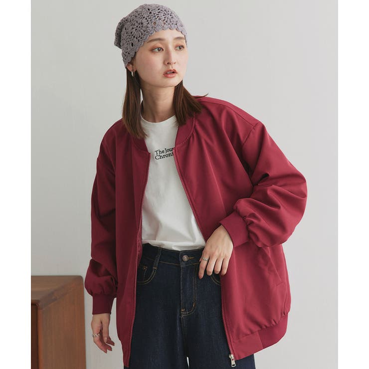 ライトウェイト オーバーシルエットブルゾン | ad thie | 詳細画像30 