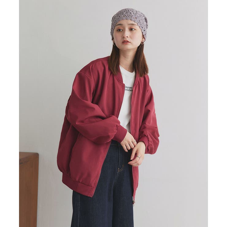 ライトウェイト オーバーシルエットブルゾン | ad thie | 詳細画像31 