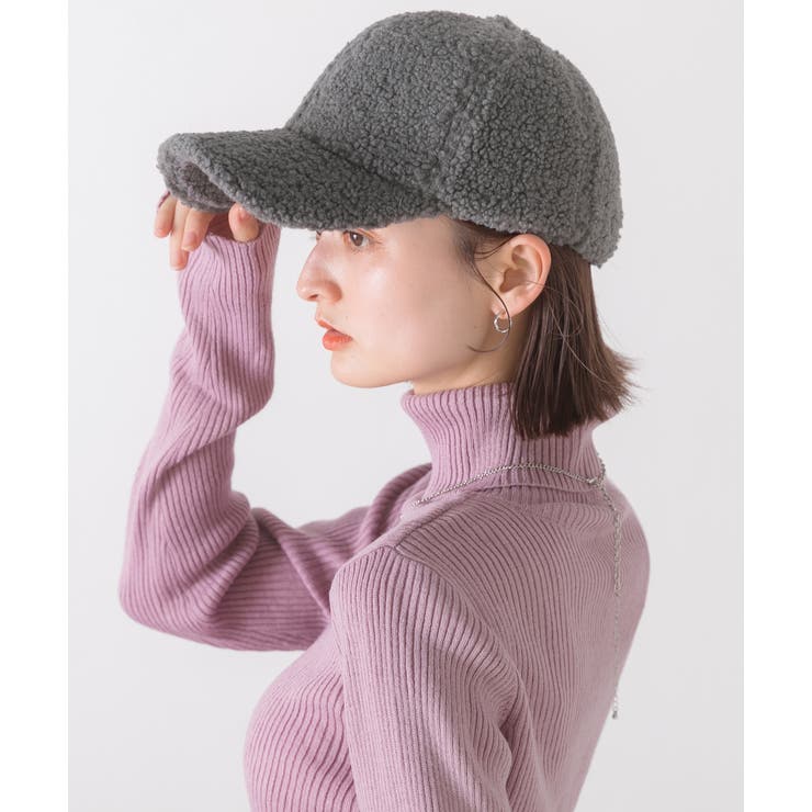 もこもこ・深め ボアキャップ | ad thie | 詳細画像2 