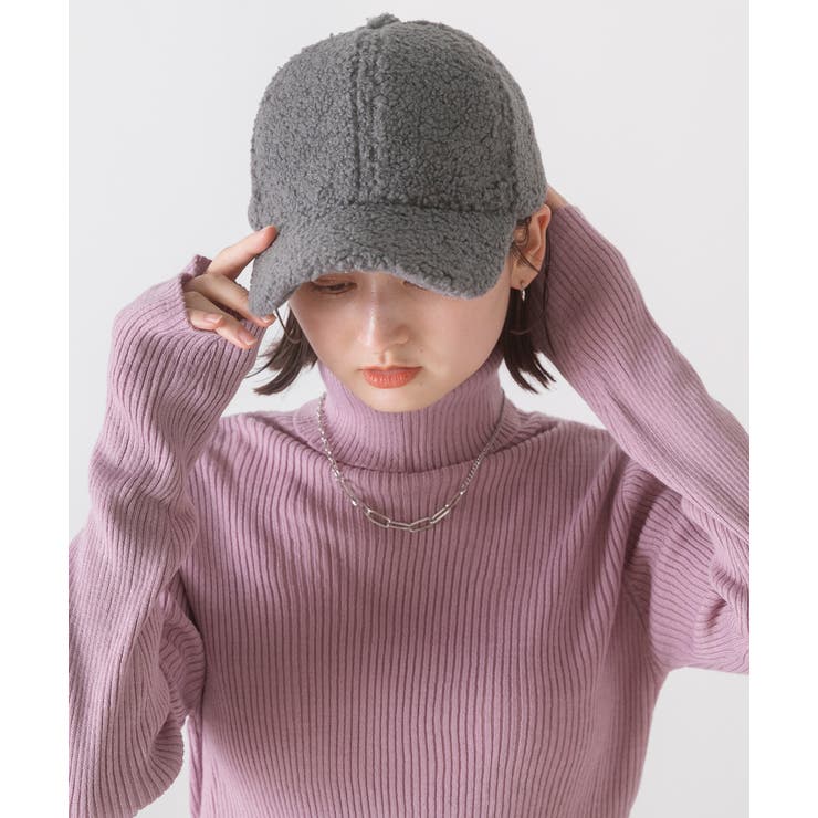 もこもこ・深め ボアキャップ | ad thie | 詳細画像3 