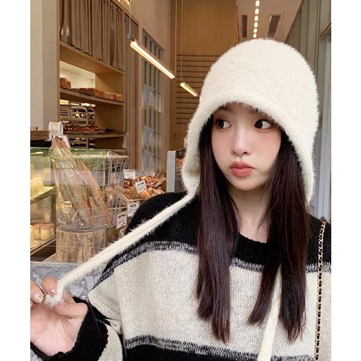 カラバリ豊富・シャギー フライトニットキャップ | ad thie | 詳細画像16 