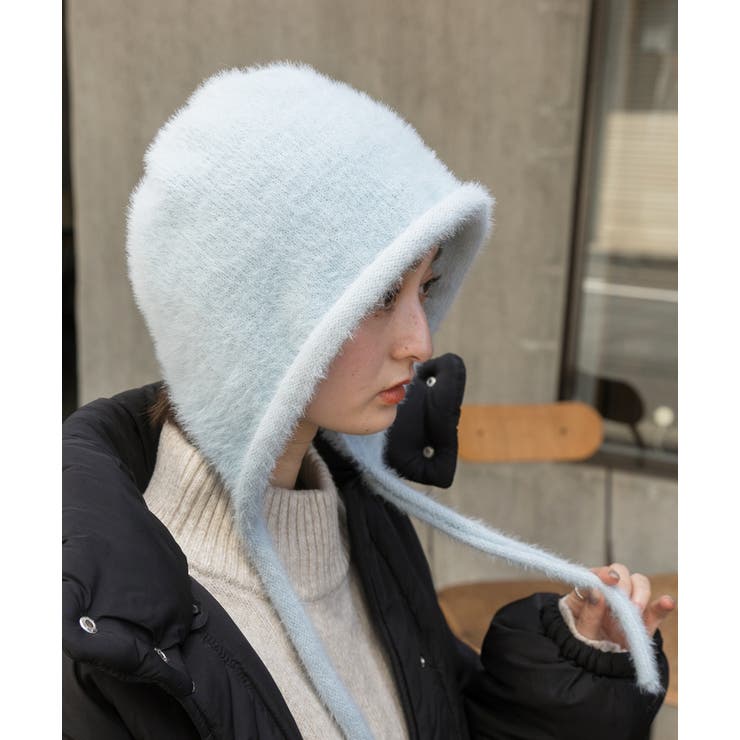 カラバリ豊富・シャギー フライトニットキャップ | ad thie | 詳細画像3 