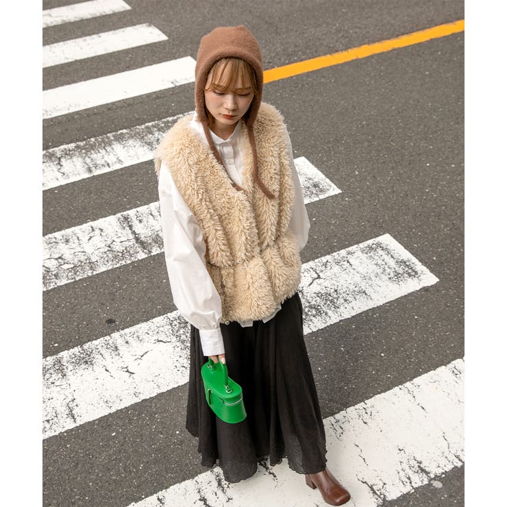 カラバリ豊富・シャギー フライトニットキャップ | ad thie | 詳細画像7 